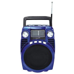 Supersonic Bluetooth Portable 4-Band Radio in Blue with USB/SD SC-1390BT - CompuBoutique - Miami Florida
